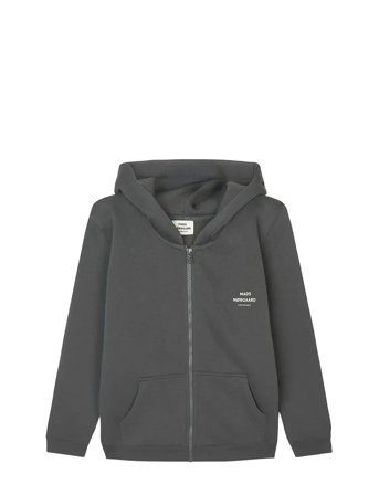 Mads Nørgaard Standard Hudini Zip Sweatshirt - Grey - 140