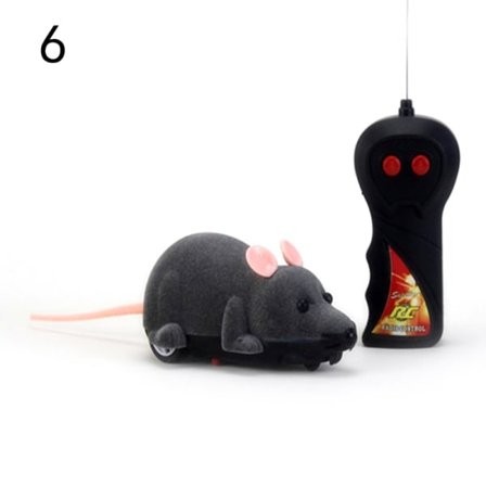 IC RC Morsom Trådløs Elektronisk Fjernstyrt Mus Rotte Kjæledyr Leke Grå 2 6