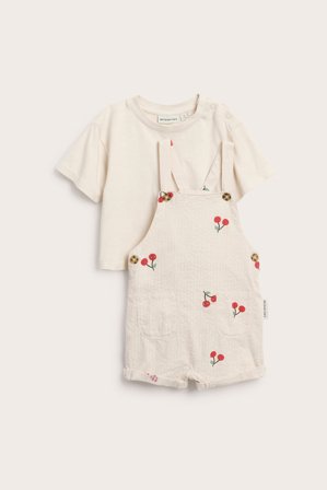 Kappahl | Babyset med mönster av körsbär Beige 62 | Beige