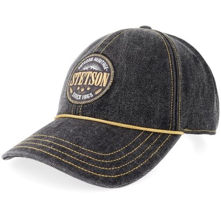Stetson - Svart unconstructed Keps - Baseball Cap Outdoor Heritage Black Dad Cap @ Hatstore