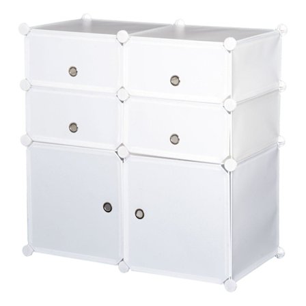 Rootz skabsgarderobe - hvid - stål, plast - 29,52 cm x 14,56 cm x 28,74 cm