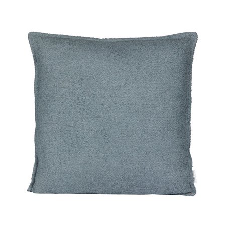 Dekorativ blå pude, 50x50 cm, bomulds-viskoseblanding
