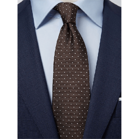 John Henric Tie Dot Accessoarer Herr Brun 8