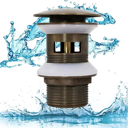 Fritstående badekar pop-up afløb, ridsefri badekarafløbsprop med cUPC-certificering, kraftigt kobber for pålidelig ydeevne