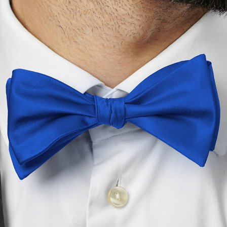 Papillon da annodare basic blu per uomini - Papillon da annodare