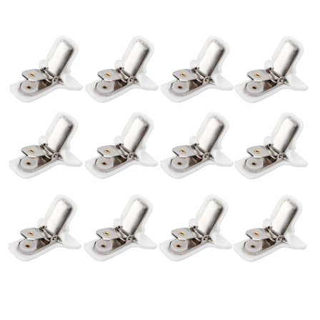 12 stk. Polstrede Dyneclips - Holder Dynen på Plads - Hurtig Fastgørelse til Sengen