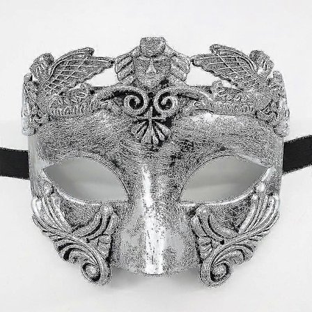 Maske Mænd Maske Bryllupsbal Maske Mardi Gras Maske Bryllupsbal Maske Burlesque Bal Fest (1 stk., Sort+ Guld)