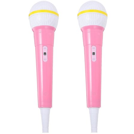 2 st pussel leksaker leksak mikrofon barn barn karaoke rekvisita mikrofon rekvisita barn karaoke leksak plast mikrofon