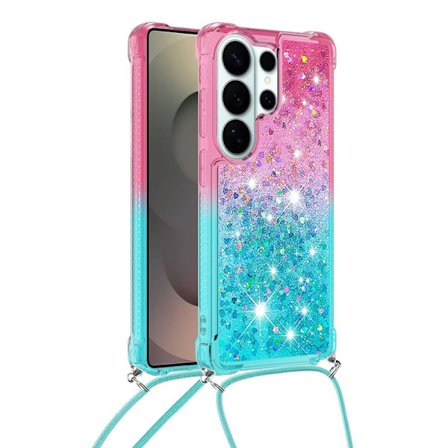 Mobilskal till Samsung Galaxy S26 Ultra Gradient Quicksand TPU - Rosa/Ljusblå