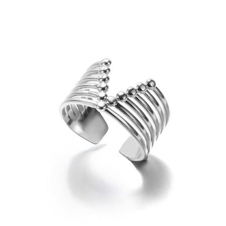 Punkstil Geometriska Stora Ringar Rostfritt Stål Justerbara Breda Ringar För Rock Kvinnor Män Smycken anillo hombre