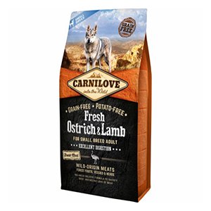 Carnilove Dog Small Breed, Ostrich & Lamb, 6 kg