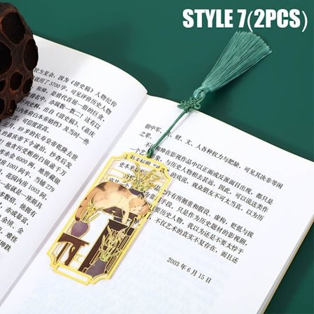 2ST Bokmärkesbokklämma i mässing STYLE 7 STYLE 7