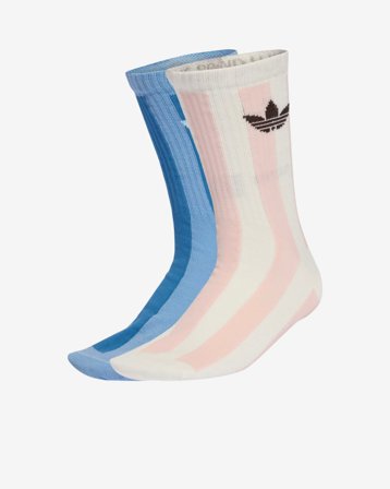 STRIPED CREW SOCKS 2PK - SANDY PINK/DUSTY INK M