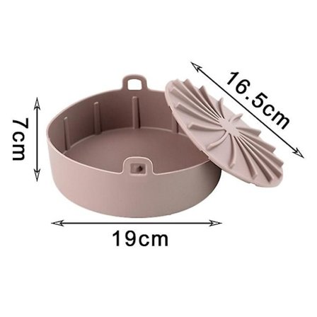 Air Fryer Silikon Bakform Air Fryer Pot Air Fryer Pan Silikon Kokkärl Hot Pot Matlagningsverktyg Kaffe Färg