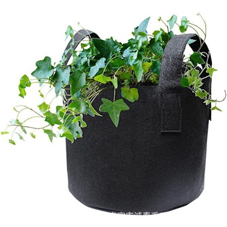 3-pack 5-gallon odlingsväskor, luftande tygpåsar med handtag