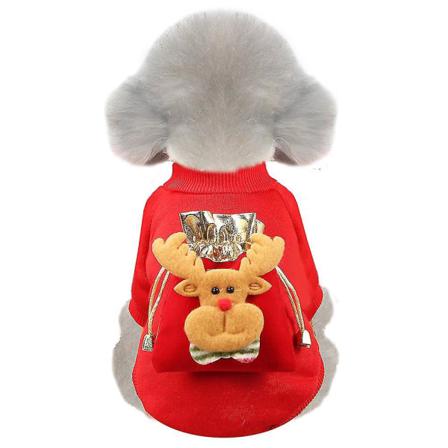 Husdjurskläder Jul Hundkläder Katt Höst Och Vinter Varm Fle