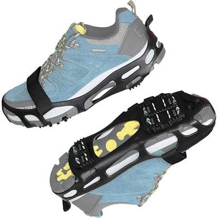 Issko pigge til sko og støvler, skridsikre snesko pigge, issko gribere 24 knopper, stegjern til vandrestøvler, kvinder, mænd, isfiskeri, 