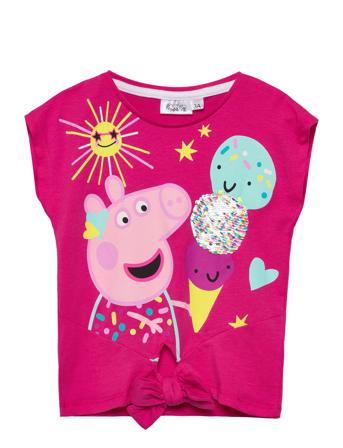 Short-Sleeved T-Shirt T-shirts Short-sleeved Rosa Gurli Gris*Betinget Tilbud