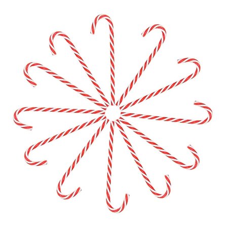 18 st julgransprydnader i form av pepparkakor, 15 cm