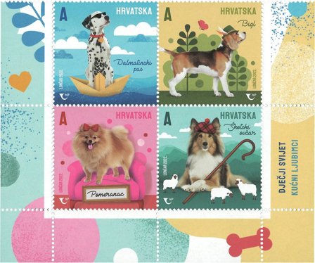 Kroatien - Hunde som kæledyr - Postfrisk sæt 4v
