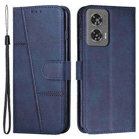 Kompatibelt Skal för Motorola Edge 50 Fusion 5G PU Läder Plånbok Magnetlås Telefonskal