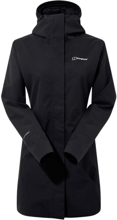 Berghaus W's Omeara Long Jacket Black-Black