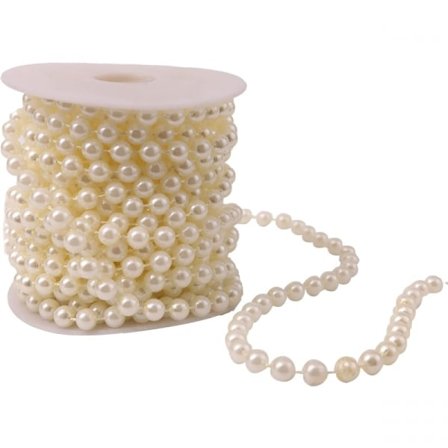 10m/Rull 8mm Akryl Perle Girlander Spole Kjede Halskjede Perler Flyt