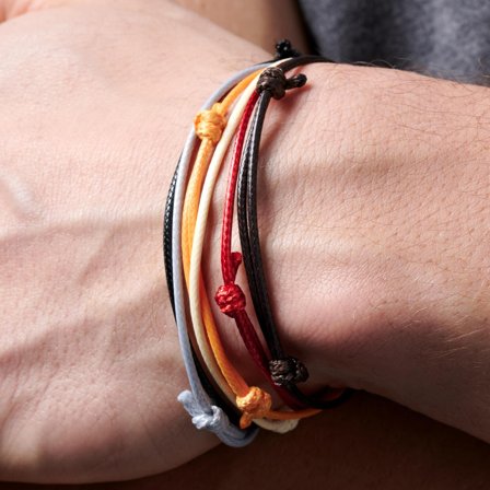 Conjunto de pulsera Wes para hombres - Pulseras de cuerda