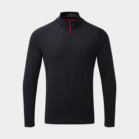 Camiseta UV de manga larga Gill UV Tec Zip Long Sleeve Navy, hombre, X-Small