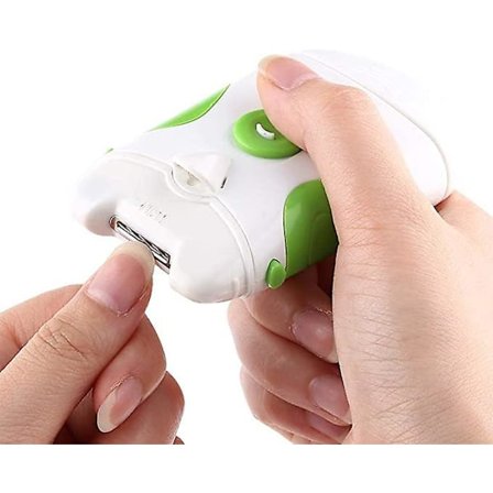 Elektrisk Nagelklippare, Professionell Säker Elektrisk Nagelklippare 2 I 1 450 Varv/Min Dubbelanvändning Naglar Trim Fil Klippare Manikyrverktyg Säker