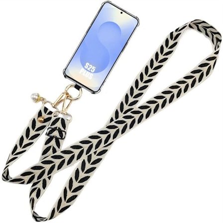 Skal för Samsung Galaxy S25 Plus (Galaxy S25+) Silikon Anti-repor med Snöre - BOOLING