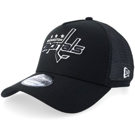New Era - NHL Svart trucker Keps - Washington Capitals 9FORTY Black/White A-Frame Trucker @ Hatstore