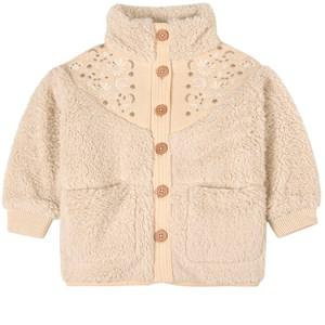 Kids - Louise Misha Embroidered Faux Fur Jacket Cream 3 Years - Coats and jackets - 3 years - Cream - Mädchen