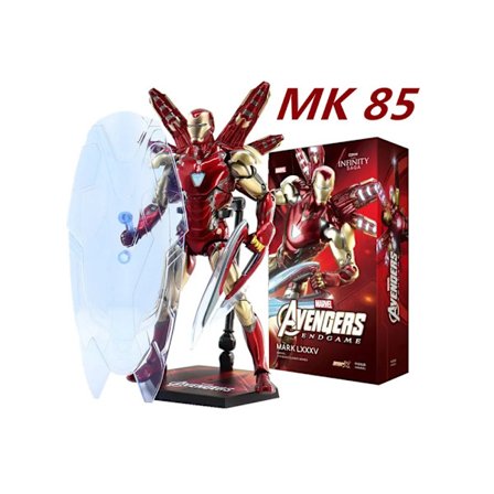 ZD Toys Iron Man Serie Ledbevægelig MK1 MK2 MK3 MK4 MK5 MK6 MK7 MK42 MK43 MK50 Film Action Figur 7 Tommer Mark Dukker