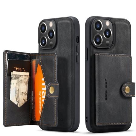 Praktiskt Skal med Kortfack - iPhone 13 Pro Max Svart