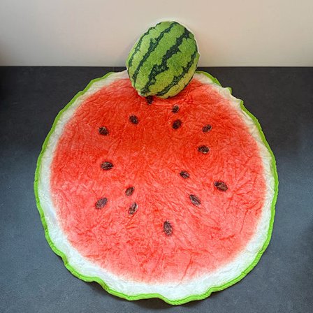 Mat Simulerings Tryckt Flanell Filt