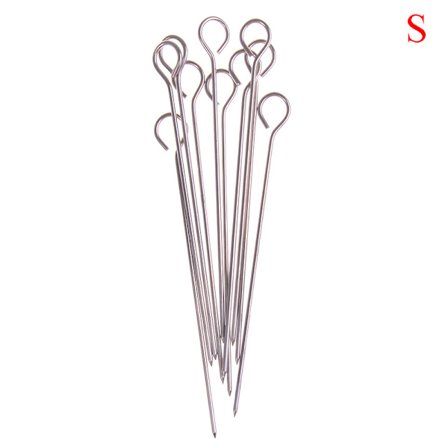 10 stk kjøttgås Rundstek grillspyd Pinne i rustfritt stål