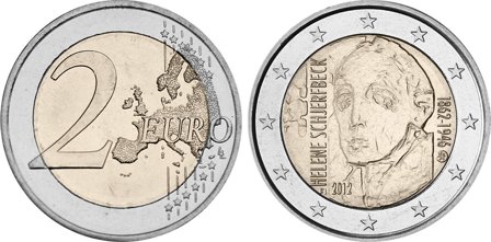 Finland 2012 - 150 år for Helene Schjerfbecks - 2 euro mønt