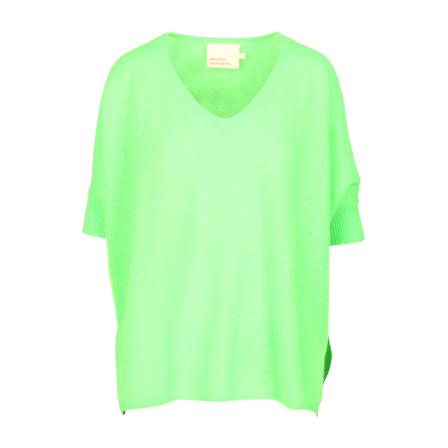 Absolut Cashmere V-neck Strik Grøn, Dame Striktrøjer