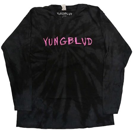 Yungblud Unisex Adult Scratch Logo Långärmad T-shirt L Svart