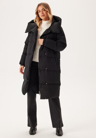 Object Collectors Item Louise Long Down Jacket Black Klær