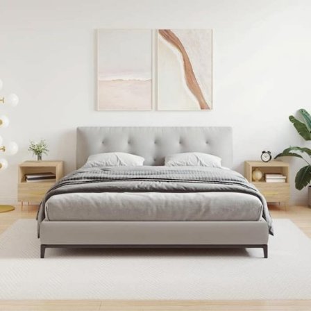 Maison Exclusive - Yöpöydät 2 kpl sonoma-tammea 40x35x47,5 cm