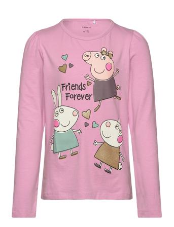Nmfamanda Peppapig Ls Top Box Cplg Tops T-shirts Long-sleeved T-shirts Pink Name It