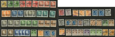 Danmark - Postfærge frimærker på 2 indstikskort