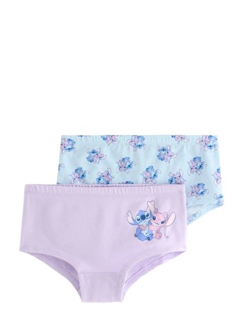 Lindex Panties Hipste 2 P Stitch - Purple - 122/128