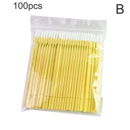 100 St/påse Dentala Disponibla Mikroböjbara Borstar Nylon Appli