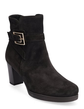 Ankle Boot Shoes Boots Ankle Boots Ankle Boot - Heel Svart Gabor*Betinget Tilbud