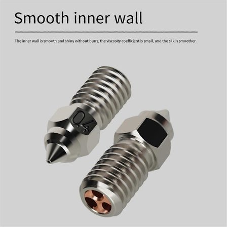 4 ST för Ender 7/5/3V3 SE Munstycke Krom Zirkonium Koppar Munstycke Högt Flöde Hög Temperatur CHT Munstycke