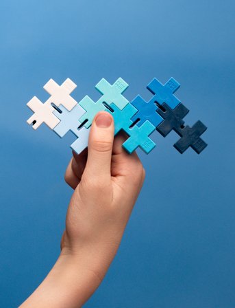 Plus-Plus Hexel Waterfall - Multi/patterned - ONE SIZE