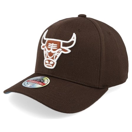 Mitchell & Ness - NBA Braun adjustable Cap - Chicago Bulls Fashion Classic Red Brown Adjustable @ Hatstore